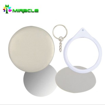 Mirror Buton Badge,blank plastic pin badges