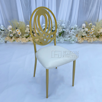 Wholesale Gold Rental Wedding Event Chairs - Hotel Dining Metal Iron Chairs