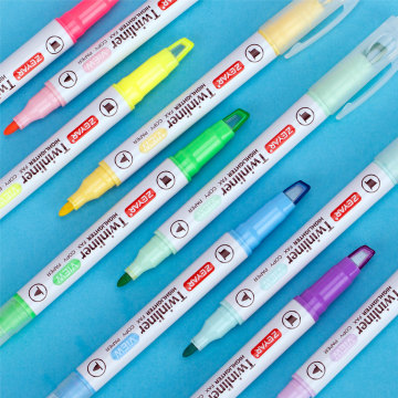 Customized Zeyar Dual Tip Multi-Color Highlighter Pen for Smooth Writing