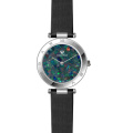 Natural Gem stone Stainless steel Jewelry watch