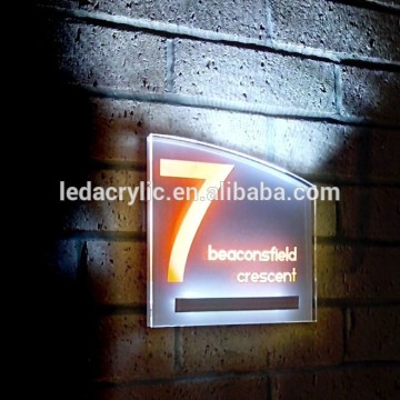 LED Acrylic Edge-Lit Address Sign