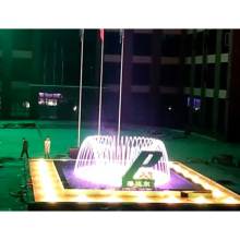 Inground Pool Fountain With Lights