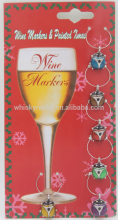 Gift card wine glass rings