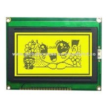 3.3V 128x64 Graphic LCD Module, Yellow Green LED Backlight, 60.8 x 33.0mm Active Area