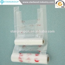 plastic bags on roll for vegetable, Hdpe carrier bags on roll