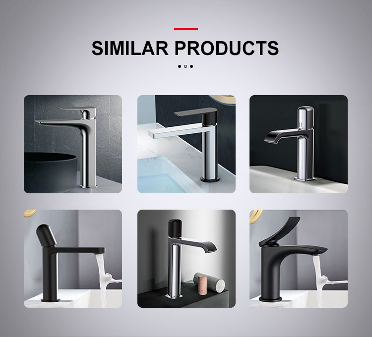 Manufacturer Custom Square Zinc Chrome Brass Hot and Cold Water Mixer Taps Bathroom Basin Faucet with Sink