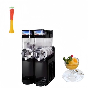 Commercial Dual-Tank Slush Ice and Snow Melt Making Machine