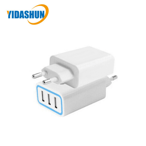 EU 5V2.4A Chargeur mural USB 3 ports 26W