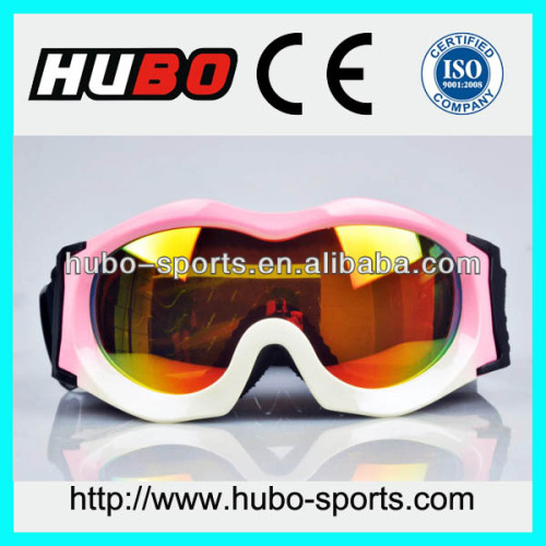 beautiful colors anti slip strap schoolchildren snowboard glasses