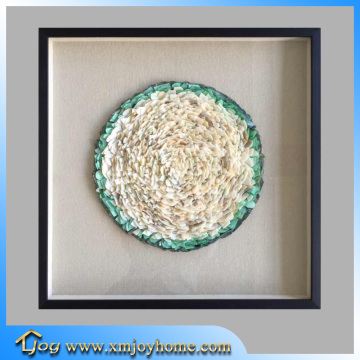 Shell Art Decorative Sea Shell Shadow Box Wall Hanging