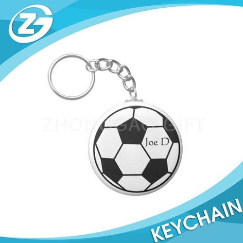 Hot Selling Customized Plastic PVC Keychain Soccer