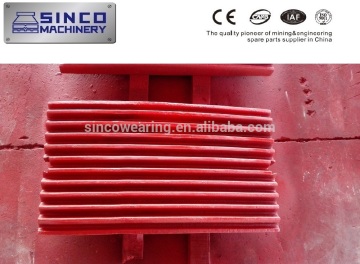 Shanbao PE 250 X400 jaw crusher plate Mn13Cr2 Shanbao jaw plate