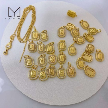 Gold Filled Initial Charms and Letter Connectors for Jewelry Bracelet Making