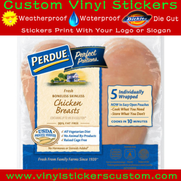 Cmyk Full Color Meat Packaging Labels,Food Packaging Label, Private Frozen Food Label