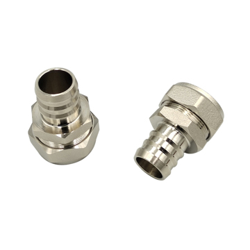 Customized size brass nickel plated union hose barb fitting adapters for rubber hose