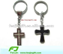 Jesus cross metal keychain