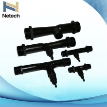 Cost saving PVDF venturi injector / venturi mixer / venturi gas mixer for water treatment