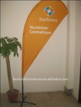 outdoor teardrop fly flag stand