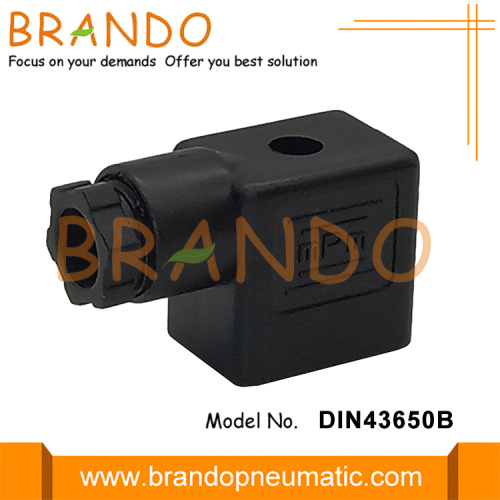 EN 175301-803 Black Solenoïde Klep Socket-plug-connector