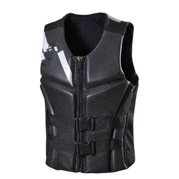 Black Slim Fit Water Sports Life Jacket