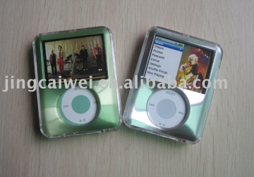 Aluminum Cover Crystal Case for iPod Nano 3G