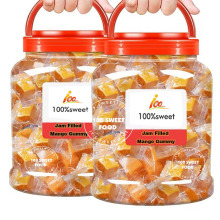 Candy Factory: Customized Halal Kosher Certified Mango Gummy Bonbons for Direct Sale