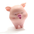 6 pièces / ensemble résine divers Styles dessin animé cochon charmes Kawaii cochon ornement artisanat pour fée jardin bureau décoration bricolage accessoires