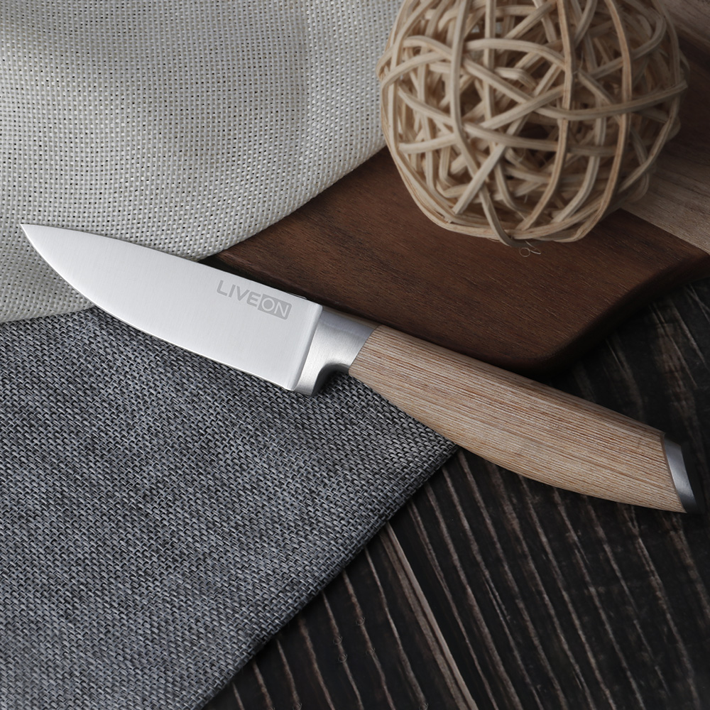 3.5`` PARING KNIFE WITH PAKKA WOOD HANDLE