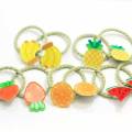 Assorted Cartoon Girls Hair Ties Fruit And Vegetable Design Little Girls' Small Elastic Ropes For Pigtails Ponytail Holders