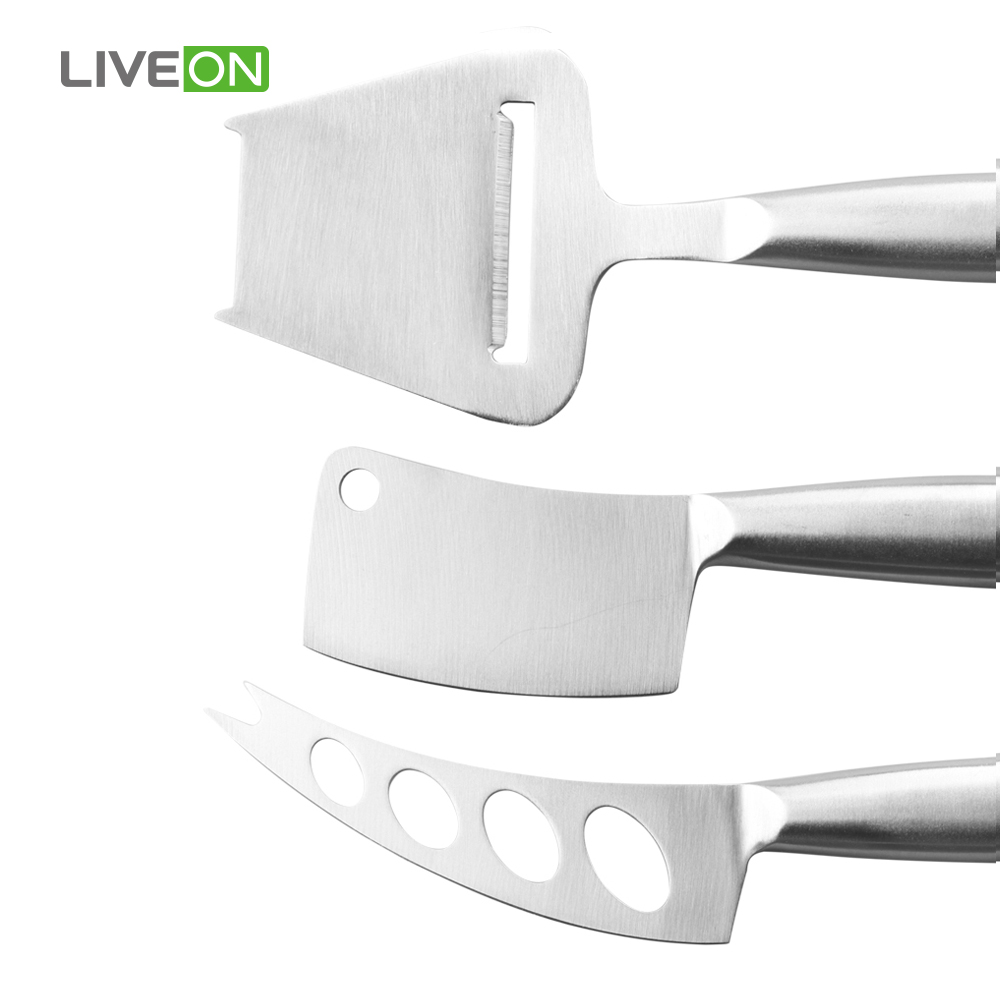 Hollow Handle 3 pcs Cheese Knife Set