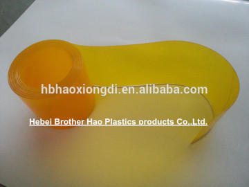 Flexible Translucent Yellow Frosted PVC Strip Rolls