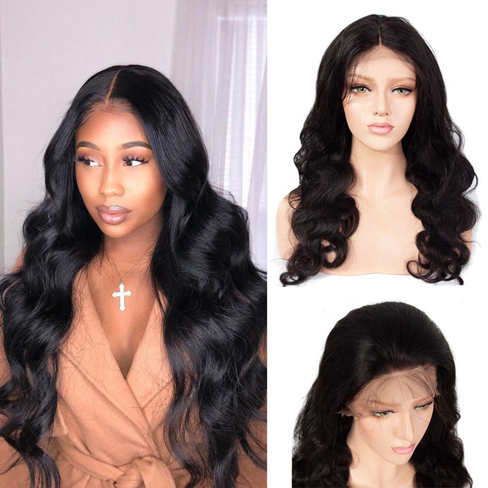 Cheap Wholesale Hair Wigs Human Lace Front Closure Body Wave Full Virgin Brazilian Cuticle Aligned Lace Closure Human Hair Wig
