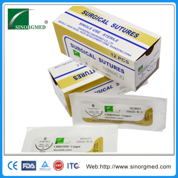 Factory Price Medical Chromic Catgut with Needle