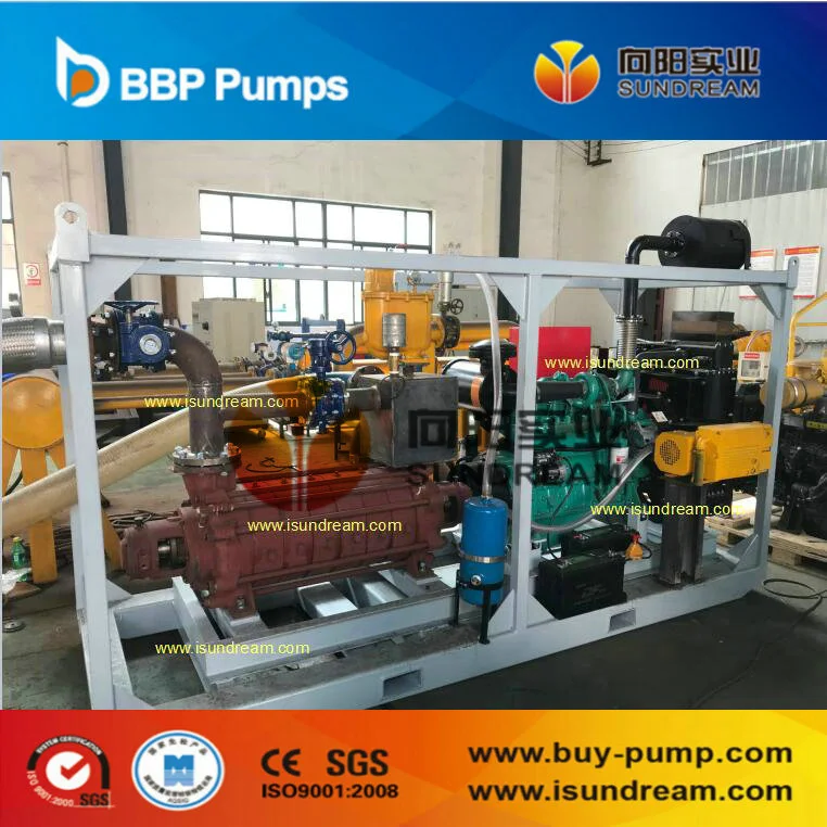Vacuum Self Priming Horizontal Multistage Centrifugal Water Pump with Diesel Engine