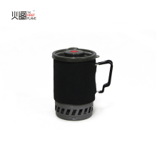 Hard Anodized Aluminum Coffee Cup with Filter & Mini Camping Gas Stove