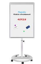 Office stationery mobile flipchart easel magnetic whiteboard
