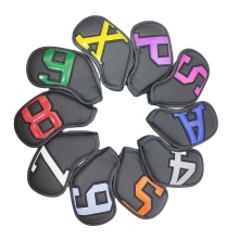 Set of Golf Iron Head Covers - 12pcs or 10pcs Synthetic Leather Wedge Protection