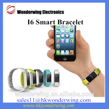 I6 Silicone Pedometer Wristband Smart Wristband Bluetooth 4.0 Pedometer Wristband