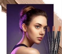 3Colors Face Bronzer And Highlighter Stick