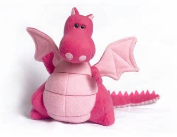 2014 new design stuffed pink dinosaur,plush dinosaur toy