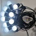 Cadena de luces 12V G45 RGB + WW 15