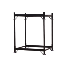 Custom Metal Floating Shelf with Quadrilateral Framework and Brackets