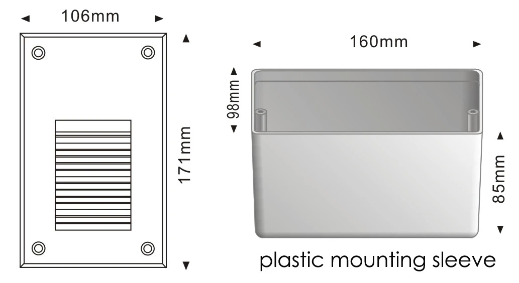 3W IP65 Aluminum LED Wall Stair Light