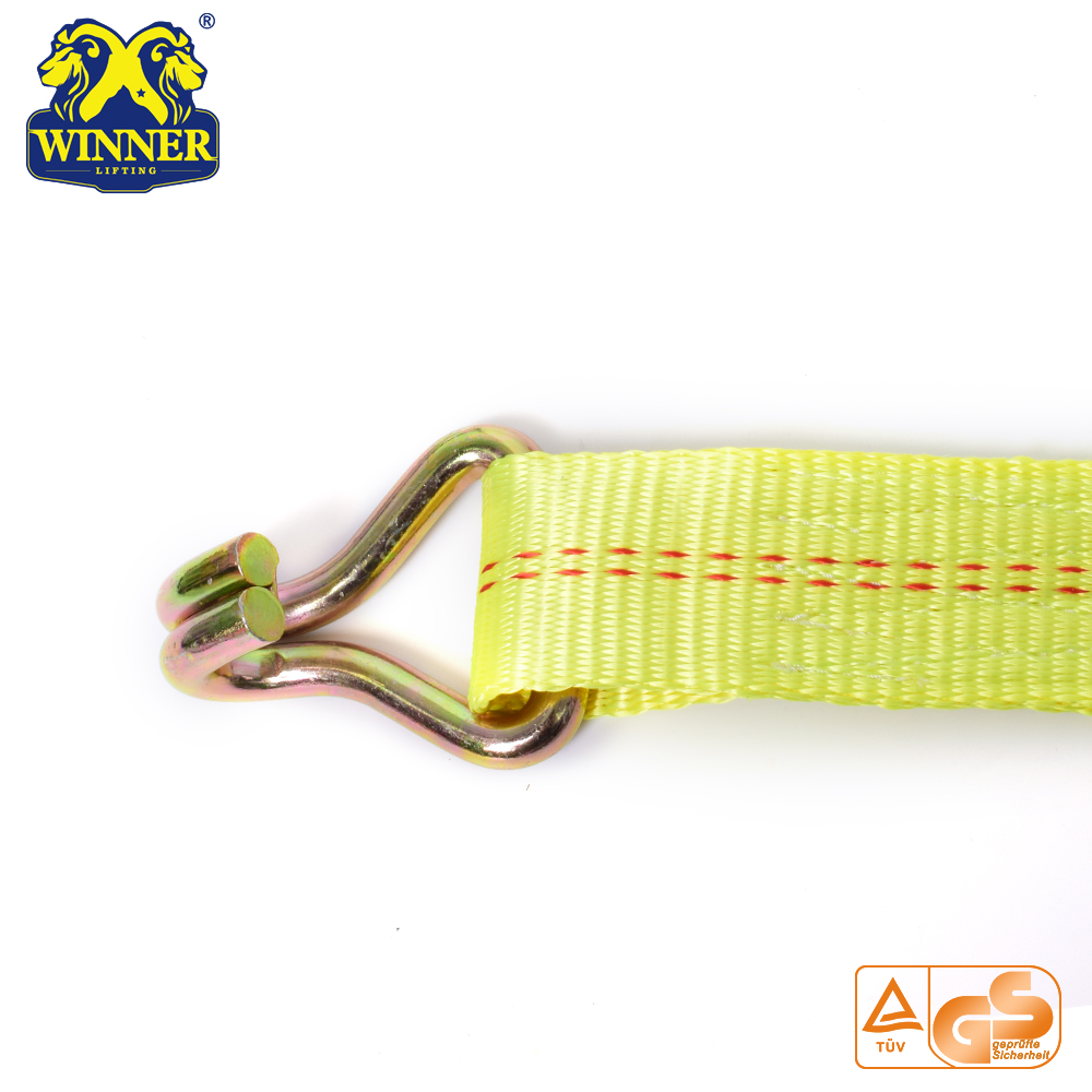 Polyester Truck Load Belt Webbing Ratchet Tie Down Strap