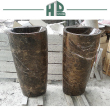 Marble and Granite Pedestal Wash Basins for Bathroom Installation