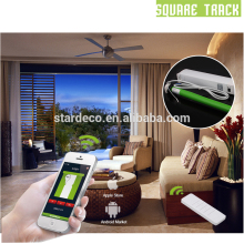 wholesale smarthome curtains square track with double curtain motor