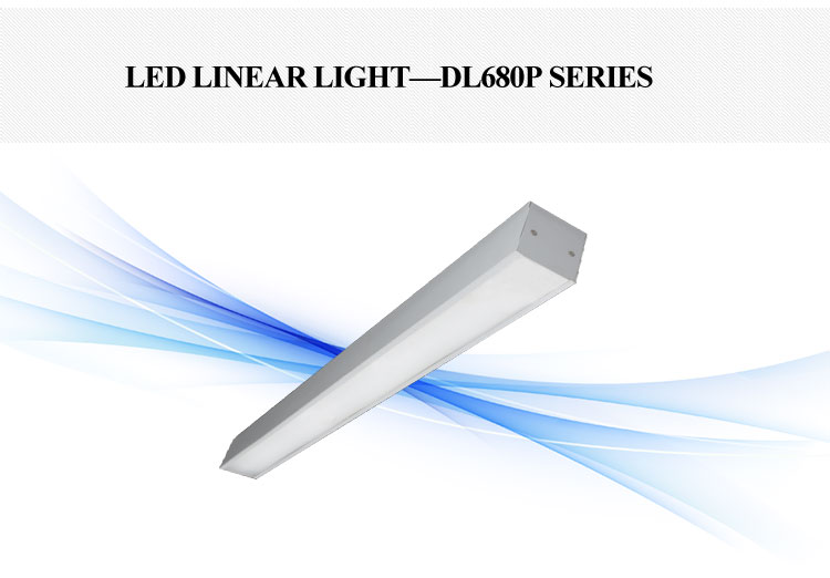 UGR lower than 19 40W 120*7 Surface Mounted LED Linear Ceiling Light Hospital Supermarket Office School