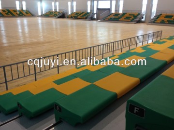 Cheap new feshion indoor telescopic bleacher/retractable bleacher/ bleacher seating/ moving seating/bench seat for GymJY-750