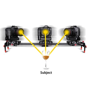 Portable Camera Track for Auto Photography: Freshphoto 100cm Carbon Fiber Electronic Slider