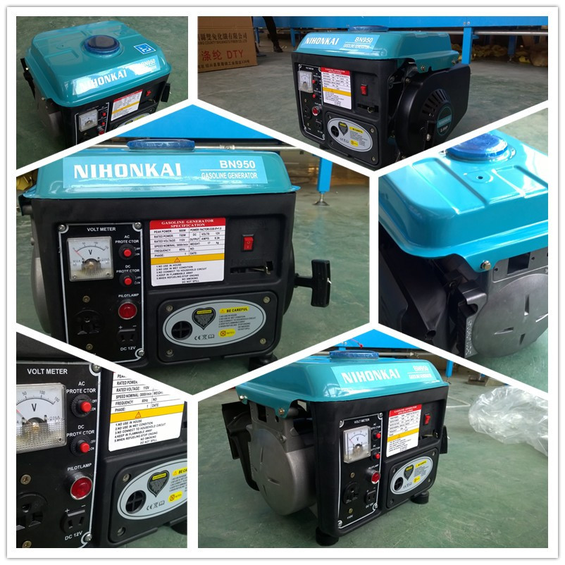 12v AC Generator 0.8kw portable gasoline generator For Export